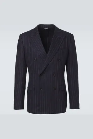 Dolce & Gabbana Pinstripe wool and cashmere suit jacket