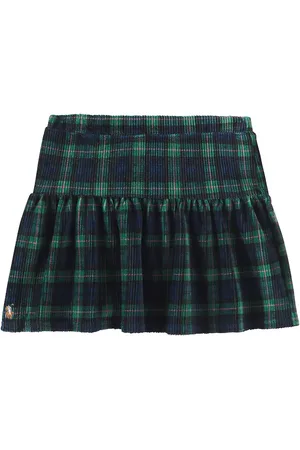 Ralph Lauren Plaid cotton-blend corduroy skirt