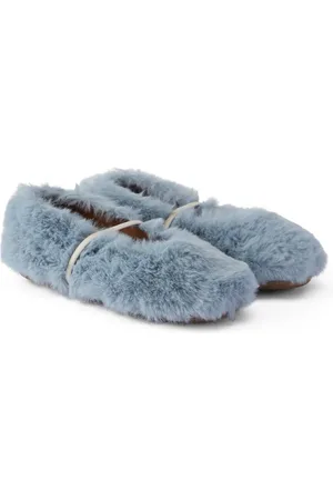 PèPè PÃ¨PÃ¨ Ivanka faux shearling ballet flats