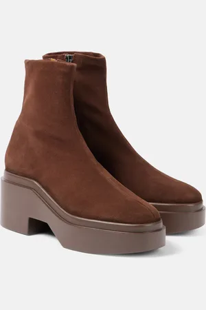 Robert Clergerie Nelle suede platform ankle boots