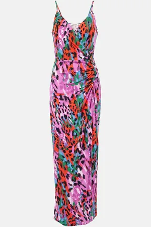 Diane von Furstenberg Saavya leopard-print maxi dress