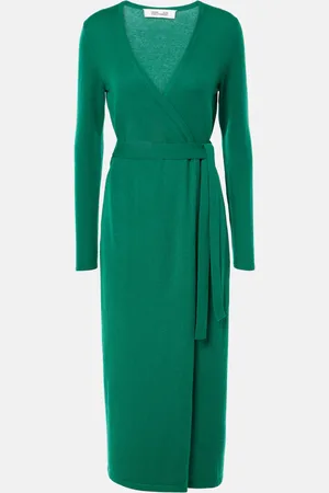 Diane von Furstenberg Astrid wool and cashmere wrap dress
