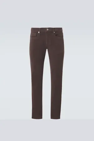 Frame Mid-rise twill slim pants