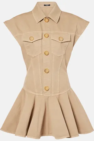 Balmain Cotton canvas minidress