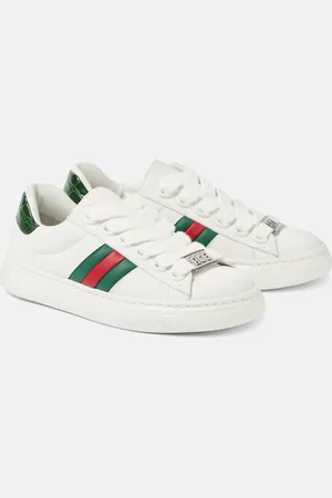 Gucci Ace Web Stripe leather sneakers
