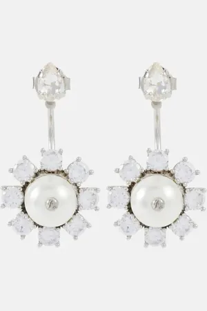 Simone Rocha Daisy embellished faux pearl earrings