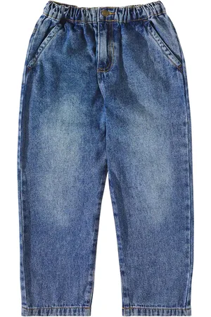 Rylee + Cru Mid-rise straight jeans