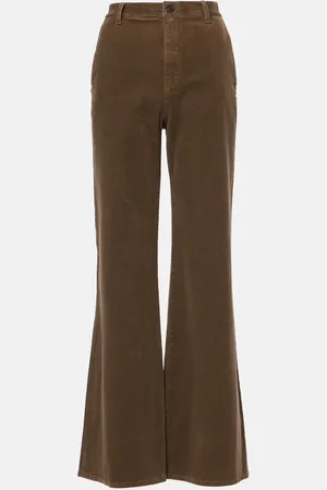 NILI LOTAN Anna cotton-blend corduroy wide-leg pants