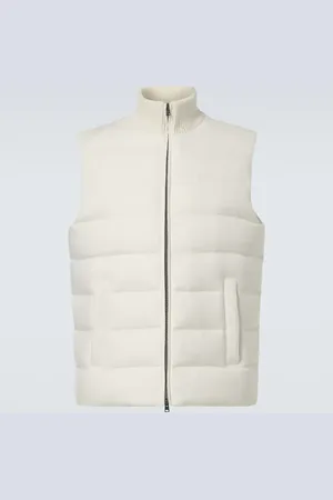 HERNO Silk and cashmere down vest