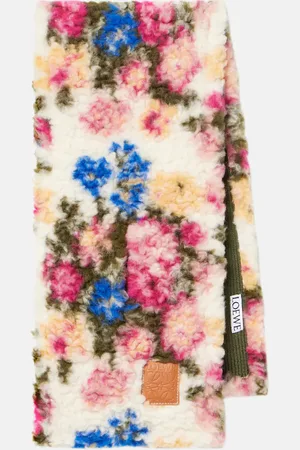 Loewe Reversible floral jacquard scarf