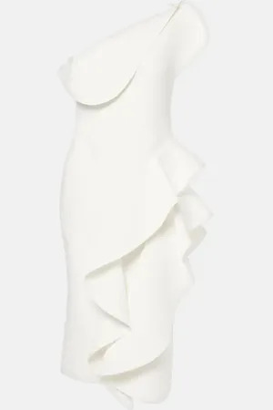 MATICEVSKI Bridal Rhythm ruffled midi dress