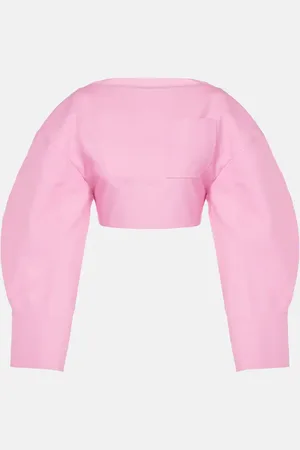 Jacquemus Casaco wool and silk crop top