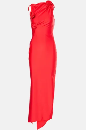 COPERNI Floral-appliquÃ© asymmetric gown