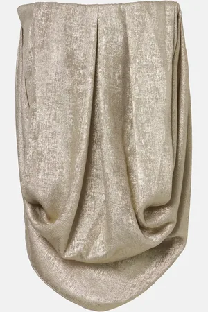 MATICEVSKI Zeal draped lamÃ© top