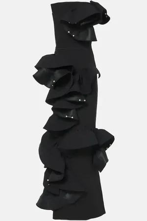 MATICEVSKI Strapless ruffled gown