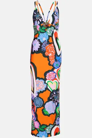 AREA Printed maxi dress