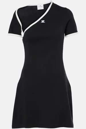 Courrèges CourrÃ¨ges Asymmetric cotton minidress
