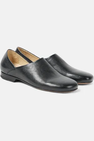 LEMAIRE Convertible leather slip-on shoes