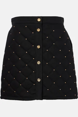 Nina Ricci Embellished denim miniskirt