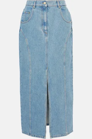 Nina Ricci Denim midi skirt