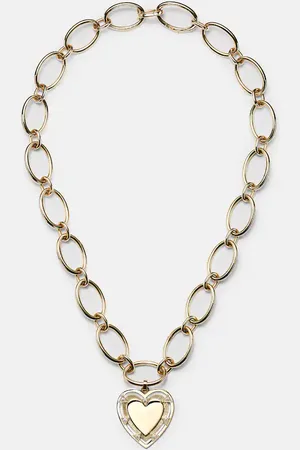 Foundrae Love Heart Token 18kt pendant necklace with diamonds