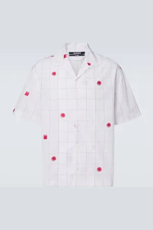 Jacquemus Checked cotton jacquard bowling shirt