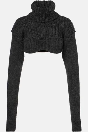 Acne Studios Cropped wool-blend turtleneck sweater