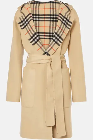 Burberry Check reversible wool coat