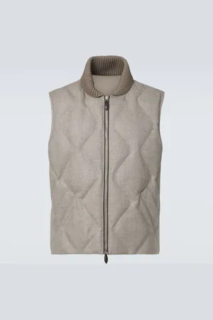 Berluti Herringbone wool puffer vest
