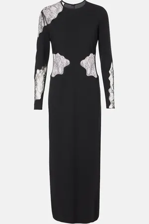 Max Mara Enziana wool-blend crÃªpe maxi dress