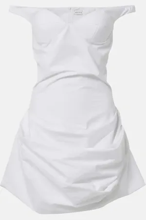 MAGDA BUTRYM Off-shoulder cotton minidress