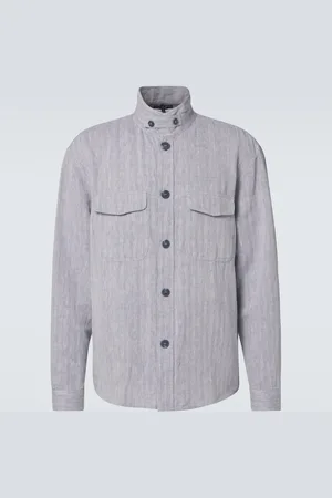 Frescobol Carioca Nuno cotton and linen overshirt