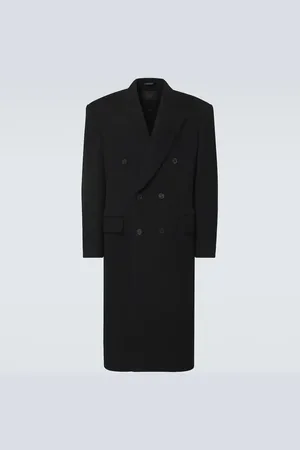 Balenciaga Double-breasted cashmere and wool overcoat