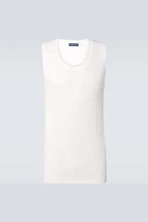 Frescobol Carioca Prado cotton and linen-blend tank top