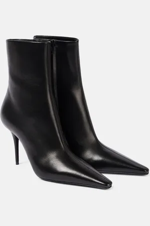 Saint Laurent Ashley 90 leather booties