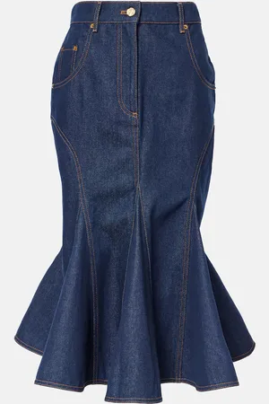 Nina Ricci Denim midi skirt