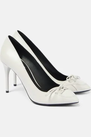 Alaïa AlaÃ¯a 90 bow-detail leather pumps