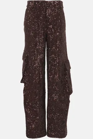 ROTATE Sequined cargo pants
