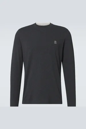 Brunello Cucinelli Logo cotton jersey T-shirt