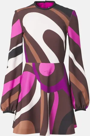 Puccini Marmo cady minidress