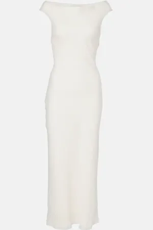 FAITHFULL THE BRAND Ilride off-shoulder linen maxi dress