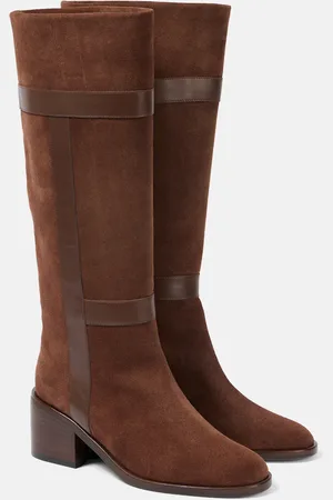 Robert Clergerie Lyube 65 shearling-lined suede knee-high boots