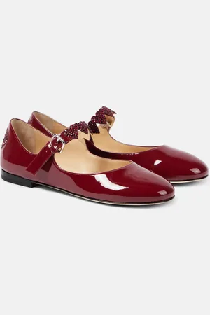 Mach & Mach Petit Coeur patent leather Mary Jane flats