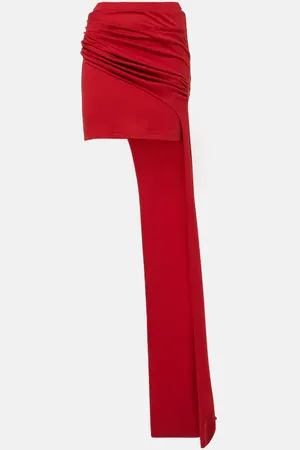Didu Draped cotton jersey miniskirt