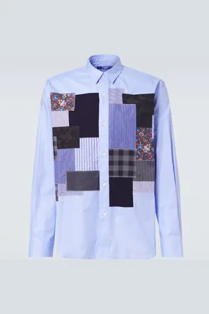 JUNYA WATANABE Patchwork cotton Oxford shirt