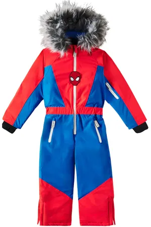 Roarsome X MarvelÂ© Spider-Man faux fur-trimmed snowsuit