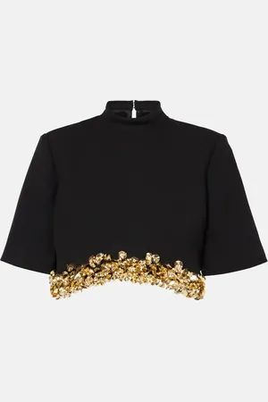 Simkhai Jalen sequined crop top