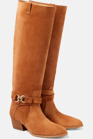 ULLA JOHNSON Willow suede cowboy boots