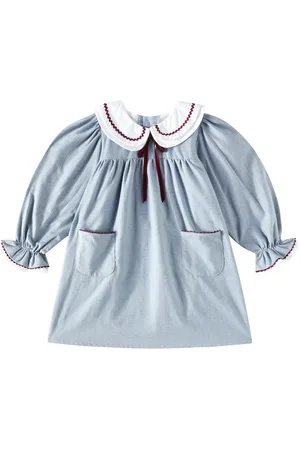 La Coqueta Iris herringbone cotton dress
