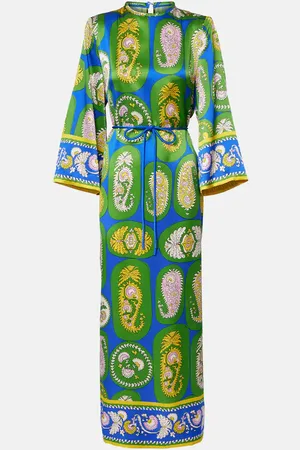 ALÉMAIS AlÃ©mais Printed silk satin maxi dress